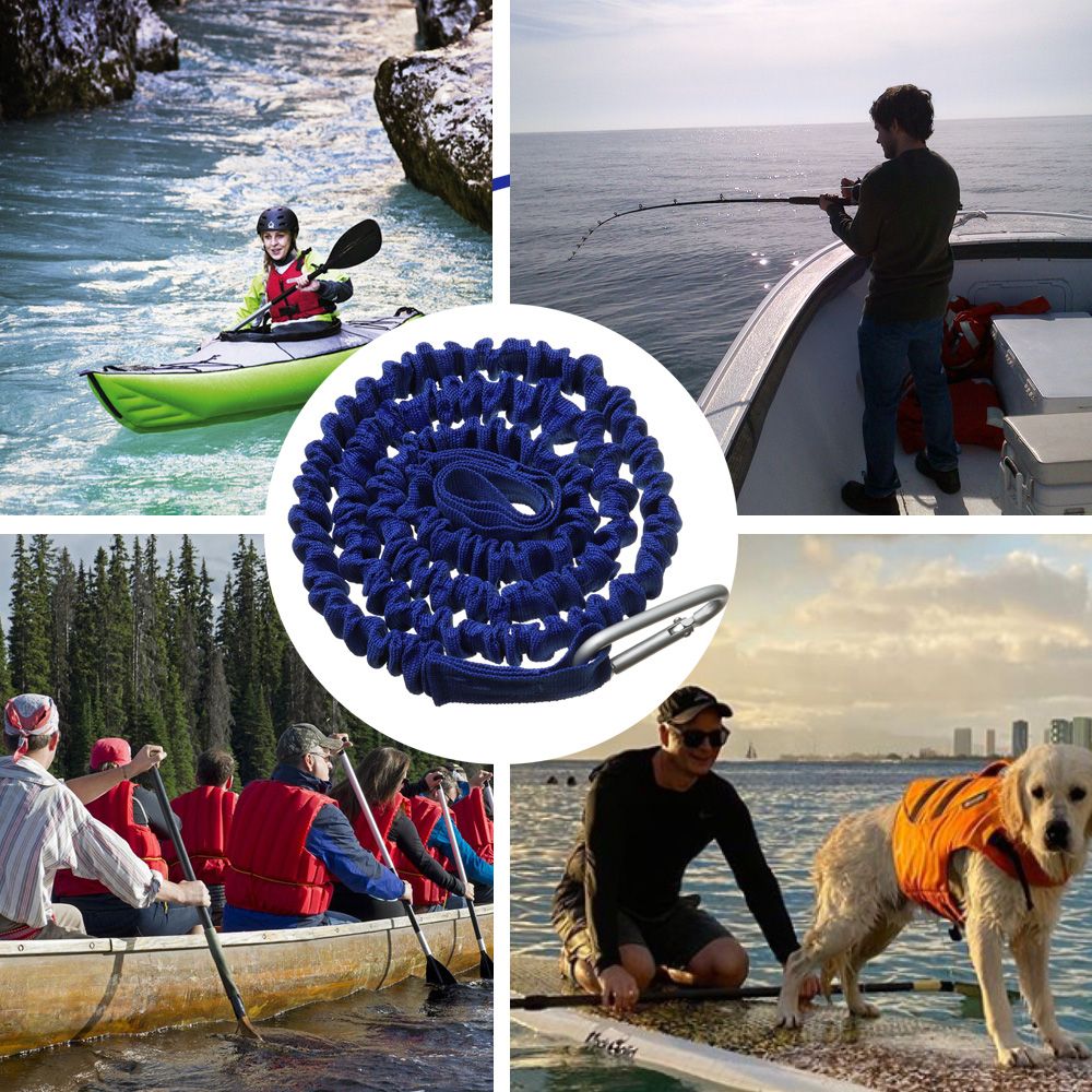 Adjustable Elastic Kayak Canoe - огляд і ціна Fishing Kayak Paddle Leash
