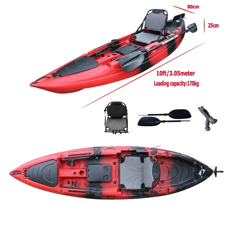 10ft Single Seat Sit on Fishin - огляд і ціна Fishing Kayak Paddle
